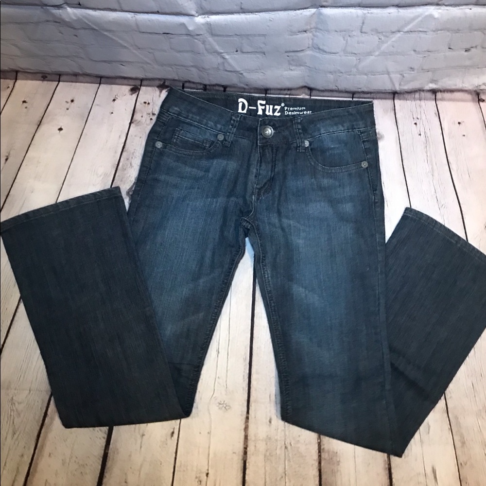 D-Fuz Pale Black Gray Bootcut Jeans